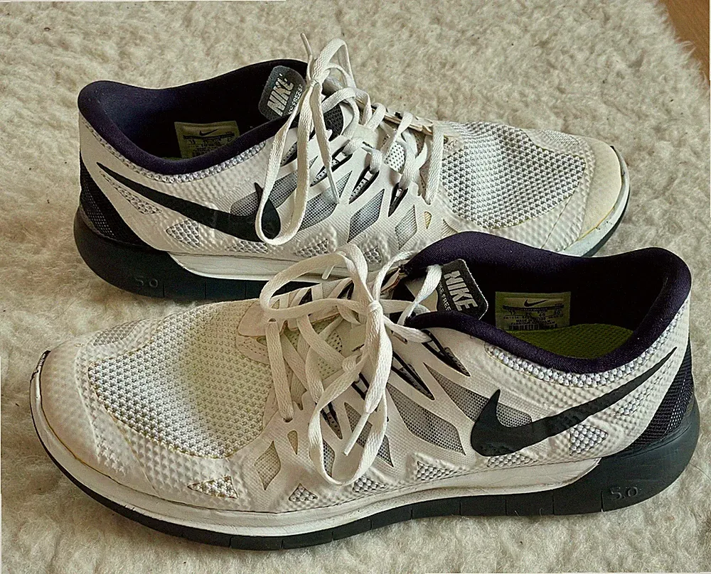 Nike Free 5.0 - Sneaker Sport Laufschuhe - 46 US 12 - Weiß RAR 2014