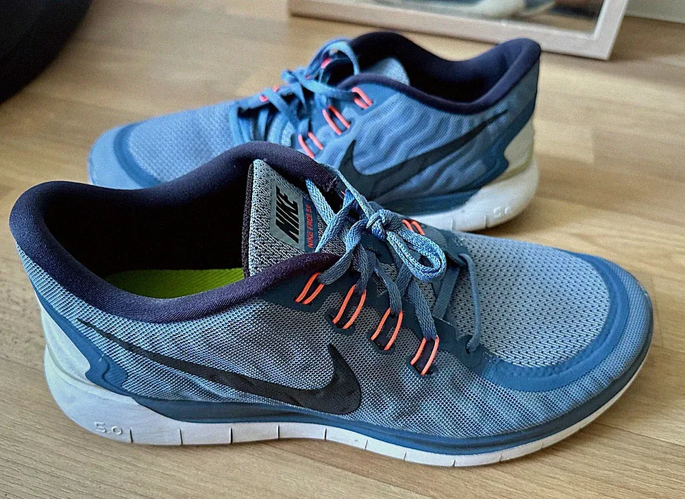 Nike Free 5.0 - Sneaker Sport Run Laufschuhe - 48,5 US 14 32cm -Blau - RAR 2015