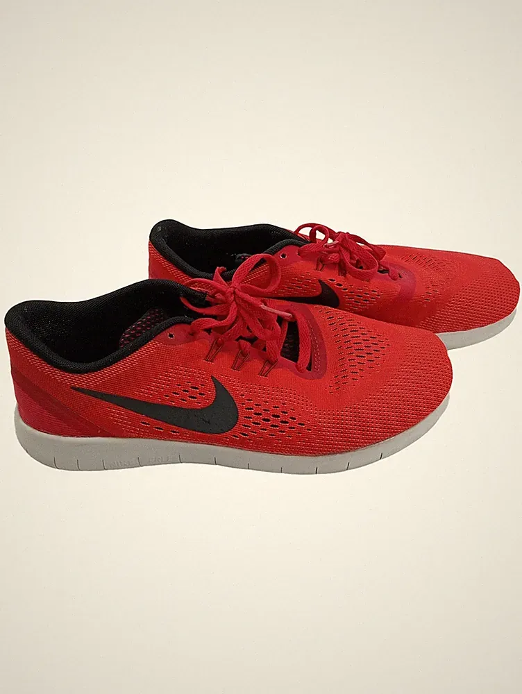 Nike Free RN Laufschuhe Herren Größe 40 Rot Schwarz Sneaker