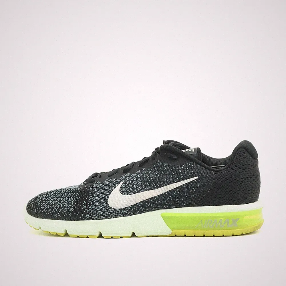 Nike Herren Air Max Schuhe Schwarz/Gelb Mesh Low-Top Sohle Laufschuhe EU 48.5