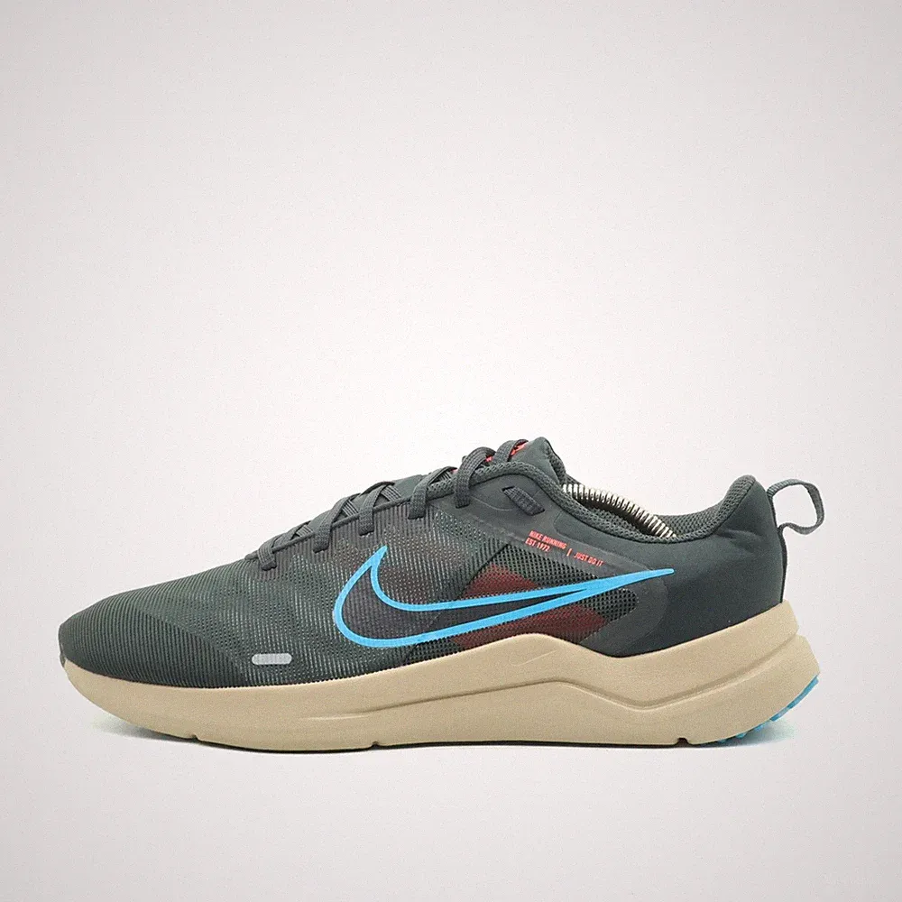 Nike Herren Air Winflo 9 Sneaker Dunkelgrau/Blau/Beige Leicht Laufschuh EU 44