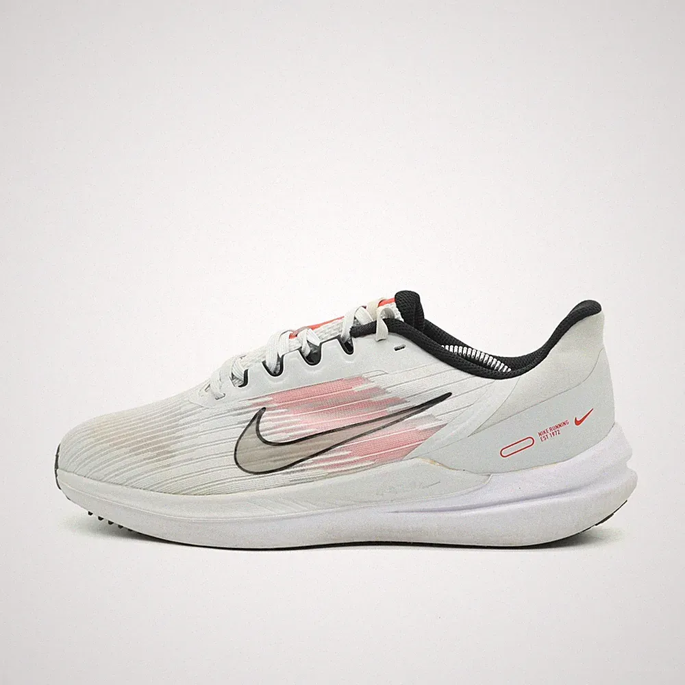 Nike Herren Air Zoom Winflo 10 Schuhe Weiß Rot Mesh ämpfung Laufschuh EU 44,5