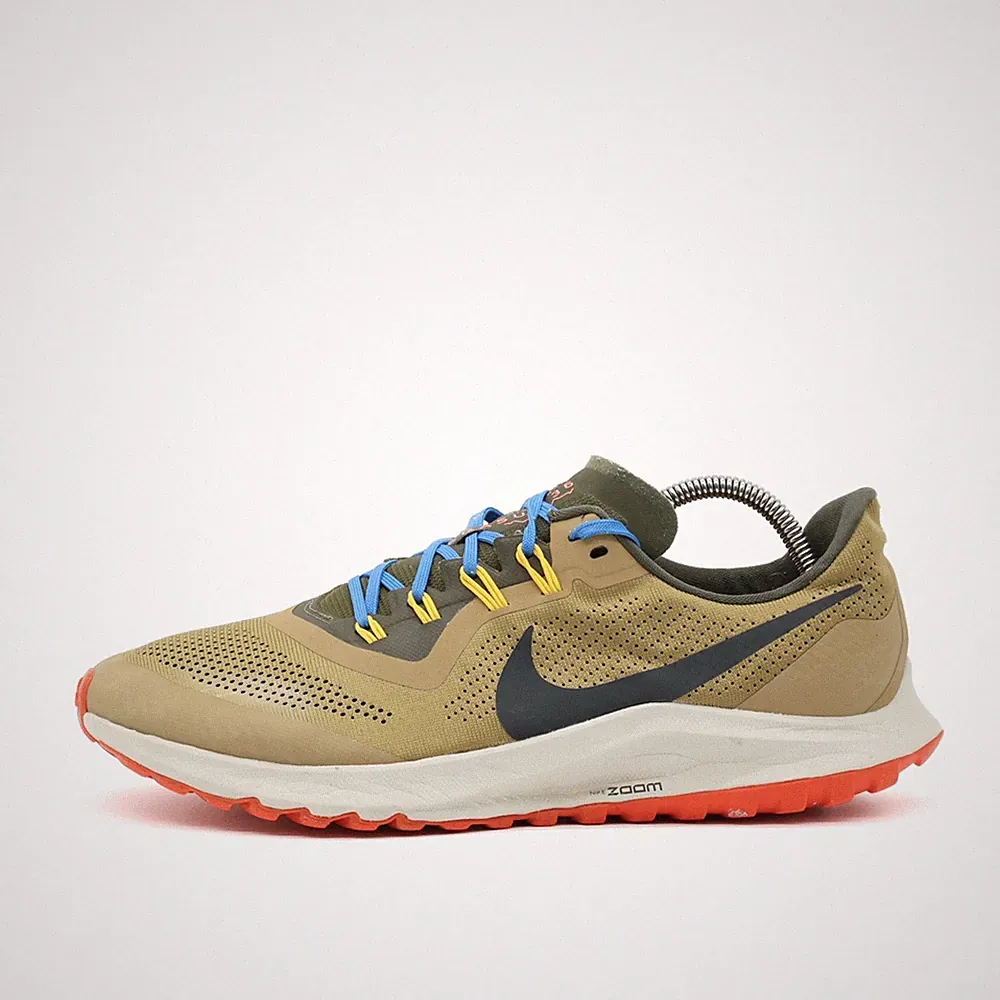 Nike Herren Pegasus 36 Trail Schuh EU 45 Oliv/Orange/Blau/Gelb Rutschfest