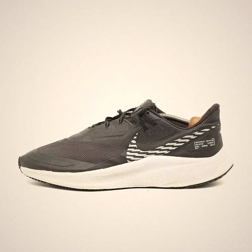 Nike Herren Pegasus Shield Sneaker Schwarz Mesh Wasserdicht Laufschuh EU 46