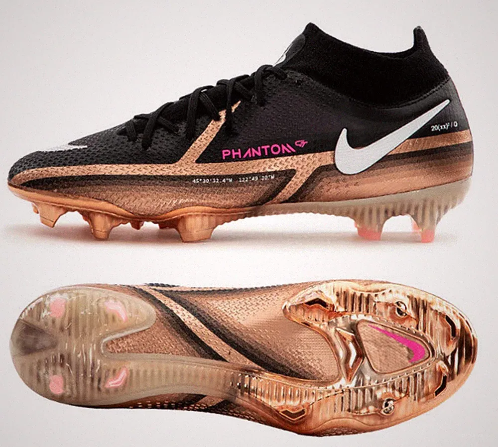 Nike Herren Phantom GT2 ELITE DF FG Stollen Fußball Schwarz Laufschuh Spike D...