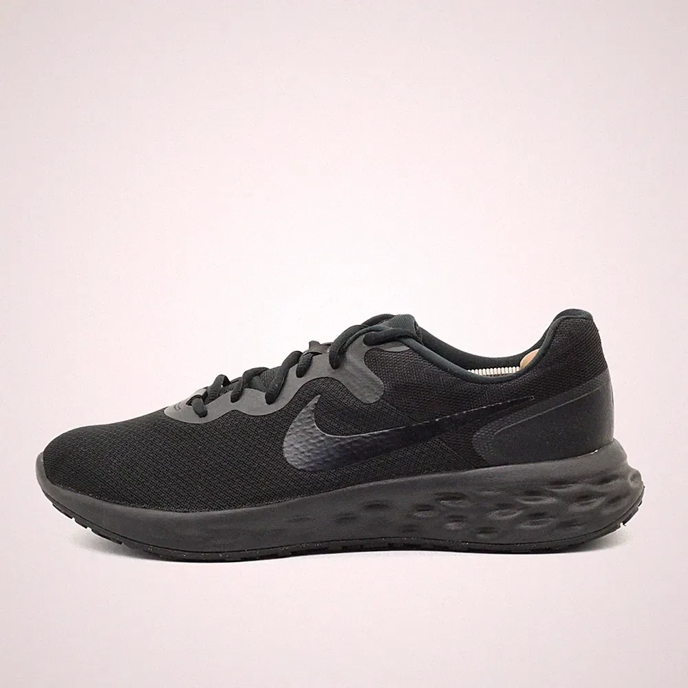 Nike Herren Revolution 6 Schuhe Schwarz Textil Leichtgewicht Laufschuhe EU 47.5