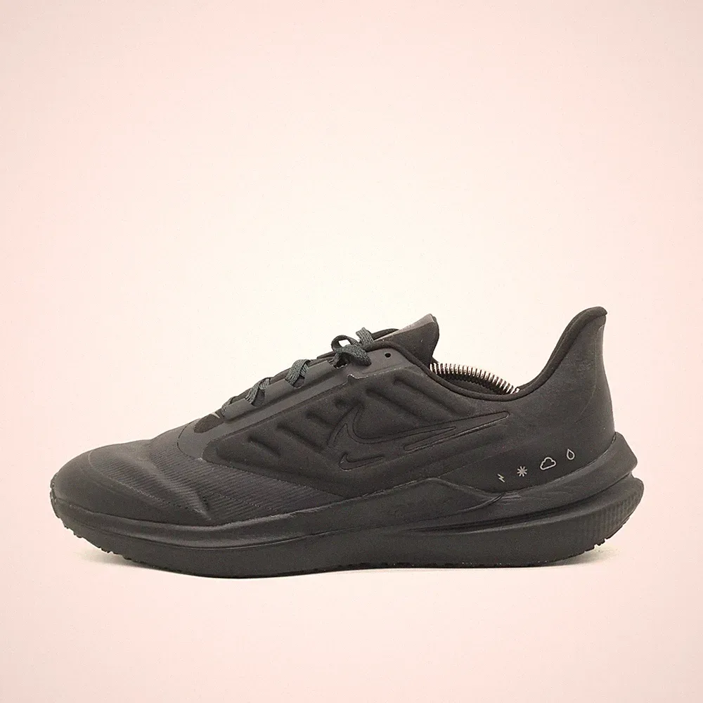 Nike Herren Shield Air Max Running Sneaker Schwarz Low-Top Laufschuh EU 44