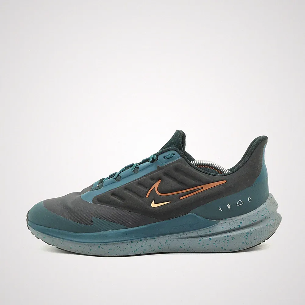 Nike Herren Shield React Sneaker Türkis/Schwarz Low-Top Laufschuh EU 45