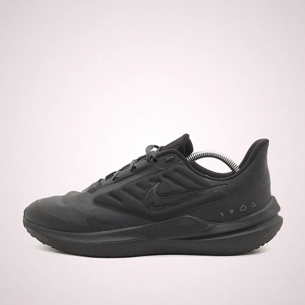 Nike Herren Shield Sneaker Schwarz Synthetik Wasserabweisend Laufschuh EU 43