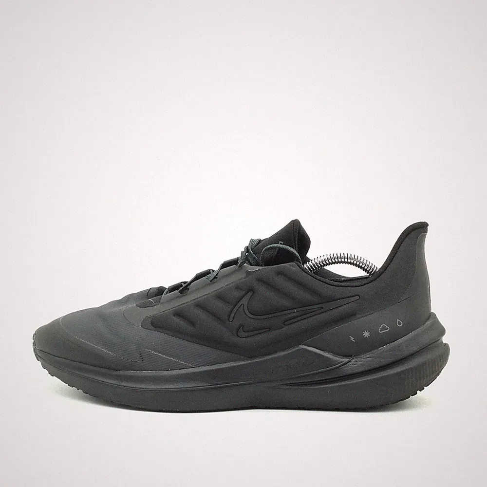 Nike Herren Shield Sneaker schwarz Synthetik Wasserabweisend Laufschuh EU 45