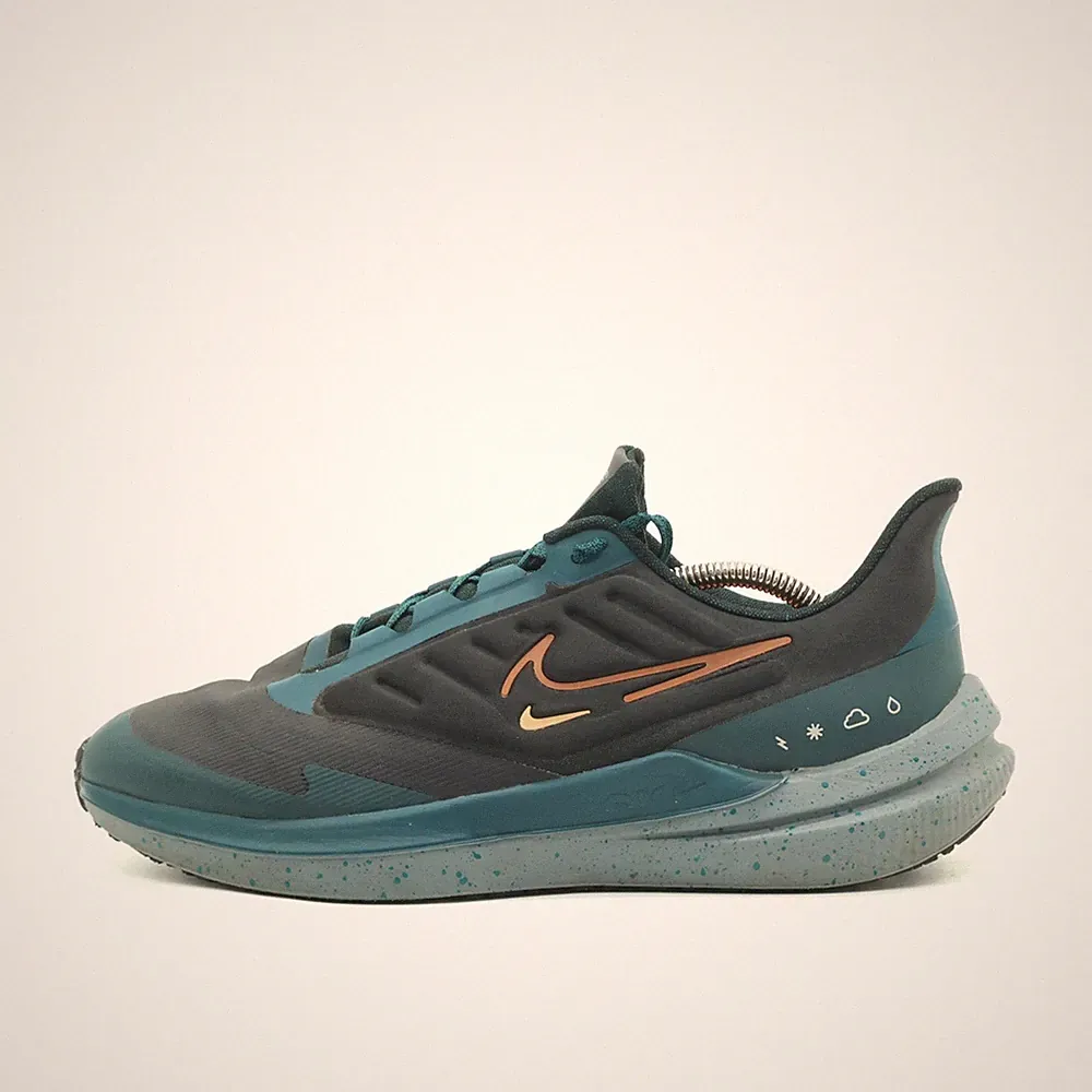 Nike Herren Shield Sneaker Türkis/Schwarz Low-Top Laufschuh EU 44