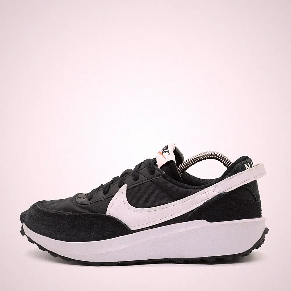 Nike Herren Waffle One Laufschuhe EU 41 Schwarz Weiß DH9522-001 Wildleder Mesh