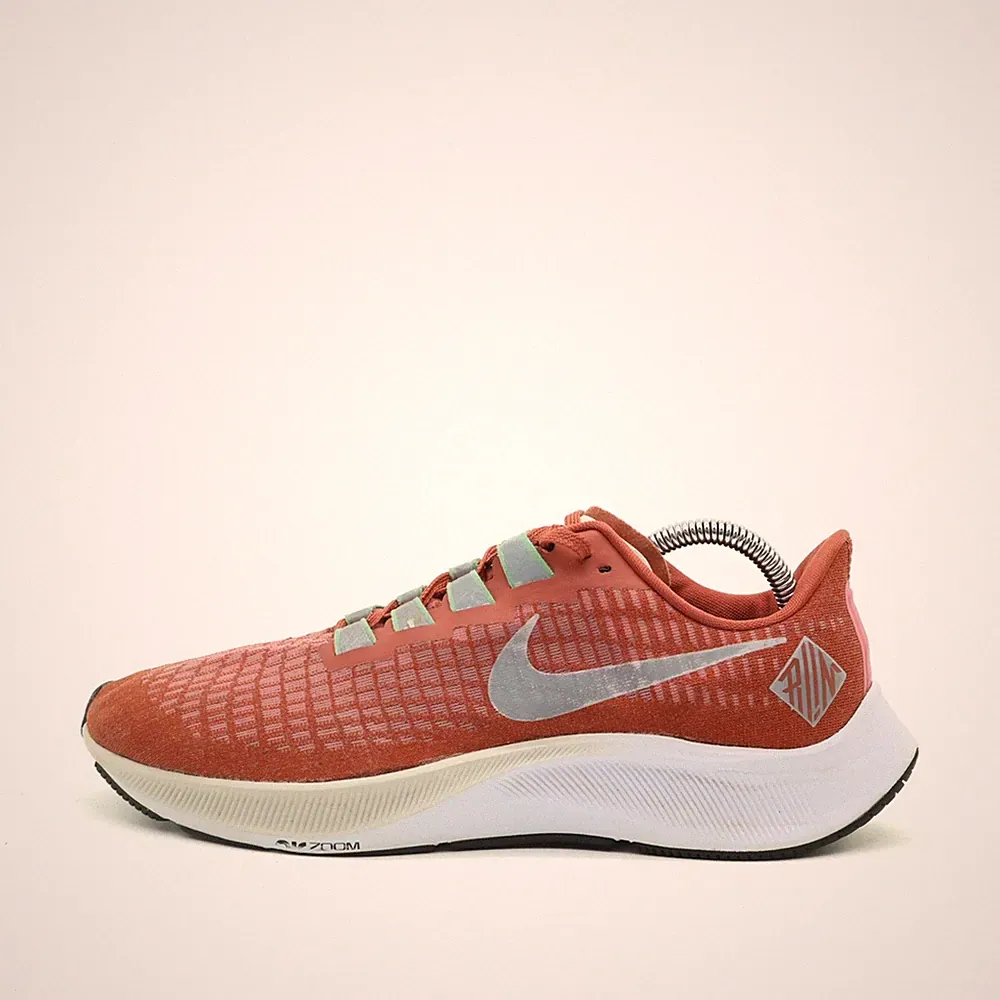 Nike Herren Zoom Pegasus 37 Schuhe Rot Mesh Low-Top Air Laufschuh EU 43