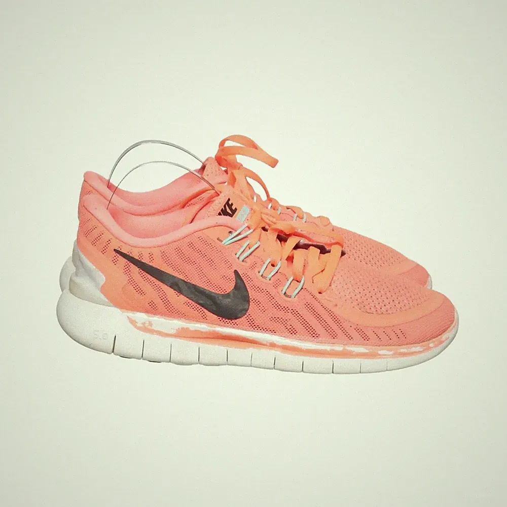 Nike, Laufschuhe, Größe: 36 1/2, Nike Free 5.0, Orange, Damen #2Ae