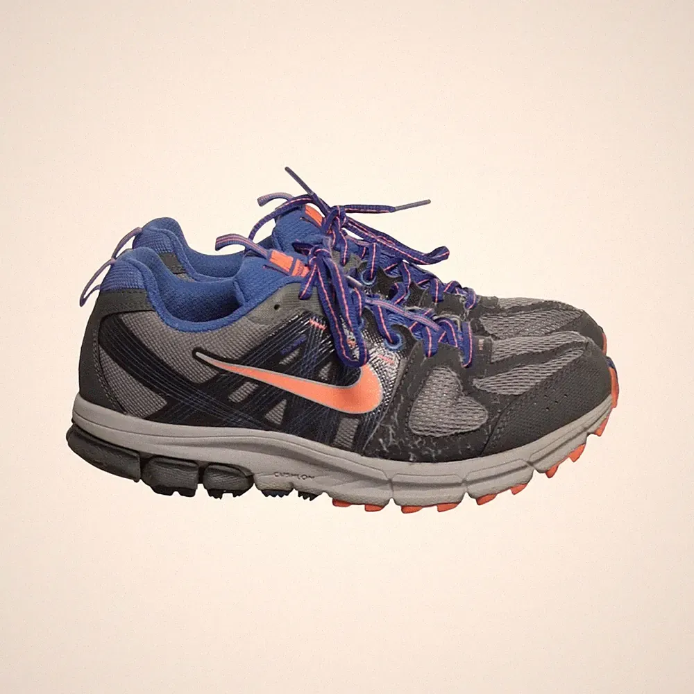 Nike, Laufschuhe, Größe: 40, model: pegasus 28 trail, Grau/Blau/Orange #vrP