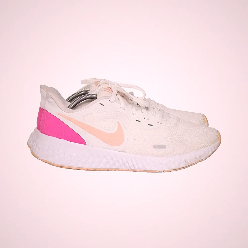 Nike, Laufschuhe, Größe: 42, Weiß/Pink/Orange, Damen #a4i