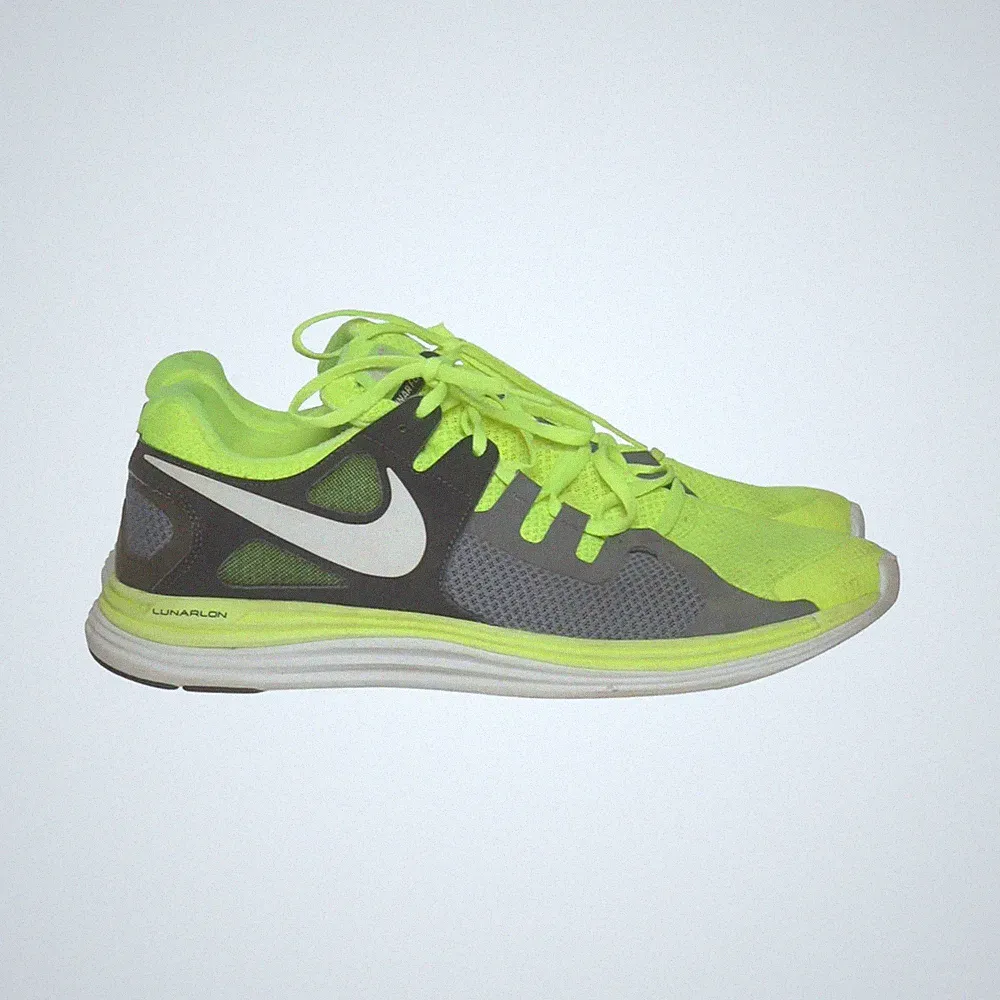Nike, Laufschuhe, Größe: 46, model: lunar flash+, Gelb/Schwarz/Grau, Damen #ZNy