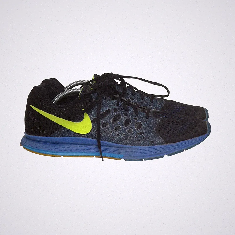 Nike, Laufschuhe, Größe: 46, Schwarz/Blau/Gelb, Herren #LKR