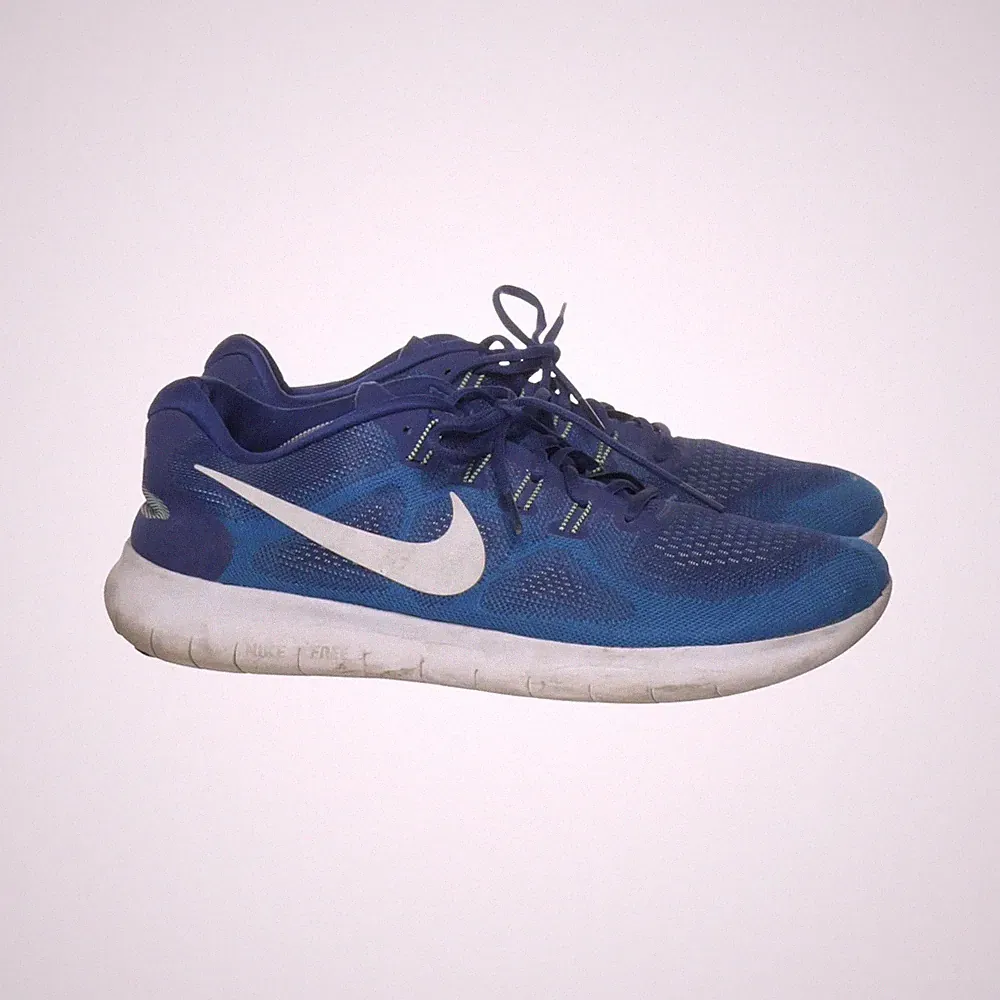 Nike, Laufschuhe, Größe: 47 1/2, Blau/Weiß, Herren #VzK