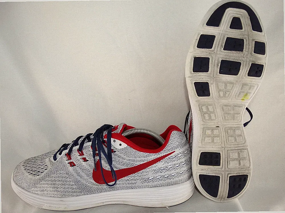 Nike Lunar Tempo 2 USA Laufschuhe EU 46 US 12 Sneaker weiß-rot-blau 818097-164
