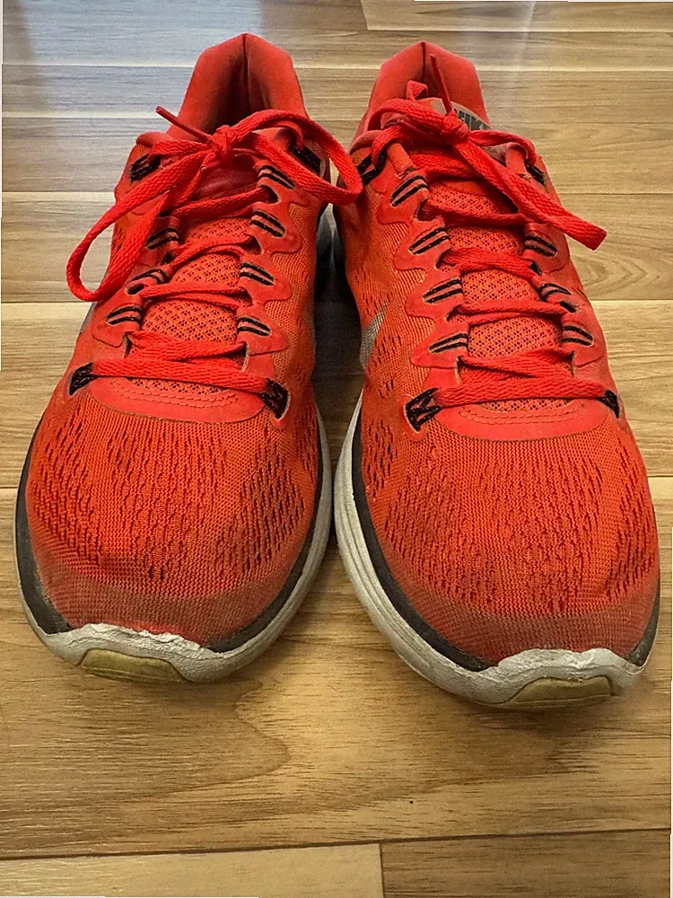 Nike Lunarglide 5 Laufschuhe Gr. 44.5 in Rot, Mesh-Material