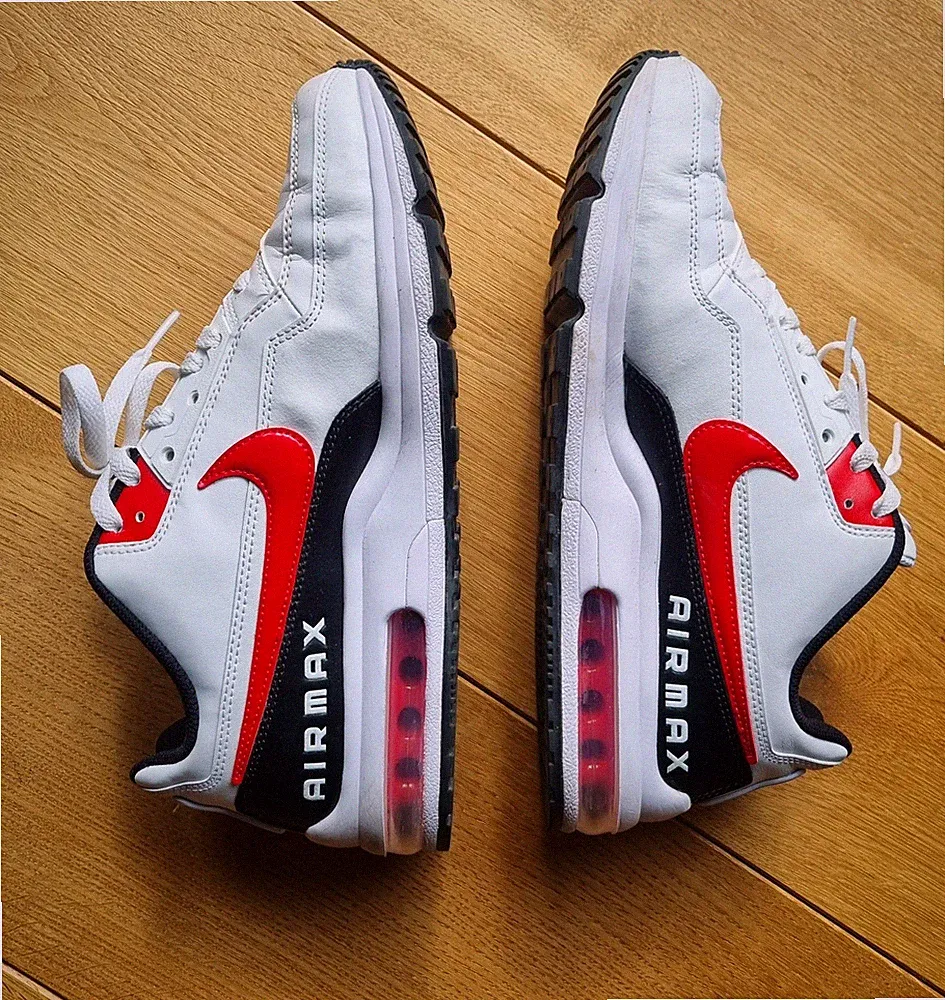 Nike Nike Air Max LTD 3 Herren Laufschuh in Weiß Rot Größe 43, Top Zustand