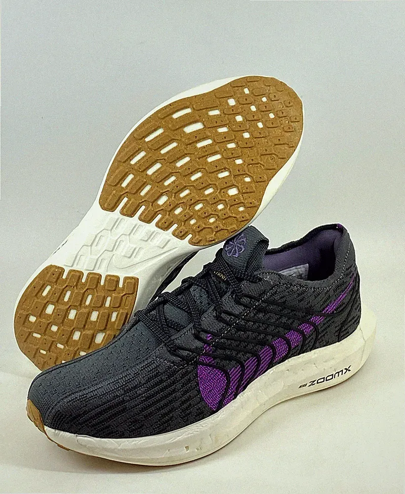 Nike Pegasus Turbo Next Nature Herren UK 7 Schwarz & Lila Laufschuhe Turnschuhe