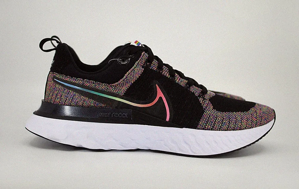 Nike React Infinity Run Flyknit 2 BeTrue Schuhe UK 14 Schwarz Pink Blast DD6790-001