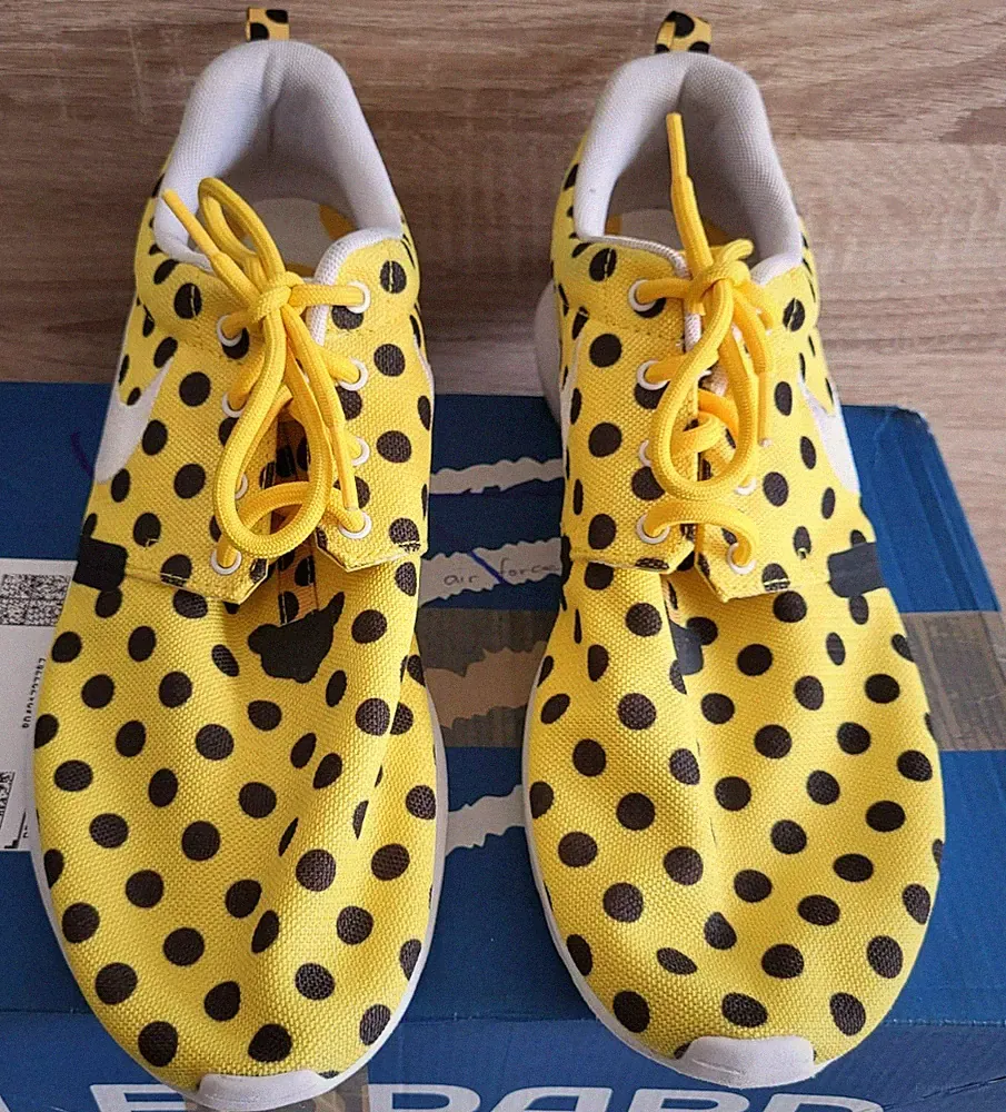 Nike Roshe Run NM Polka Dot Pack Gelb Schuhe Laufschuhe Sneaker Gelb Gr. 44