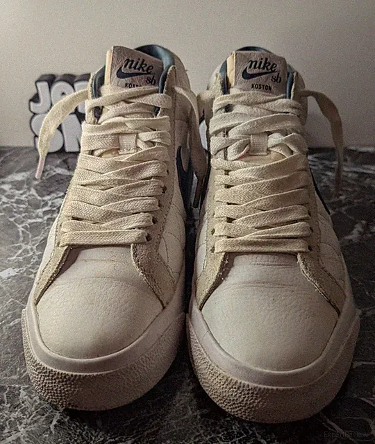 Nike SB Blazer ZM Mid X Eric Koston Schuhe White Nightshade Größe 5 Gebraucht