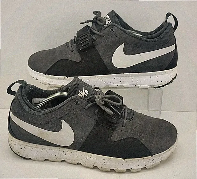 Nike SB Sneaker "Anthracite" 616575-012 Low Strap Schuhe UK Größe 11 / EU 46