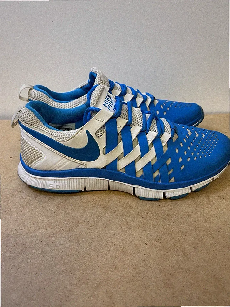 Nike Trainer Sportschuhe Blau & Weiß Uk Größe 7