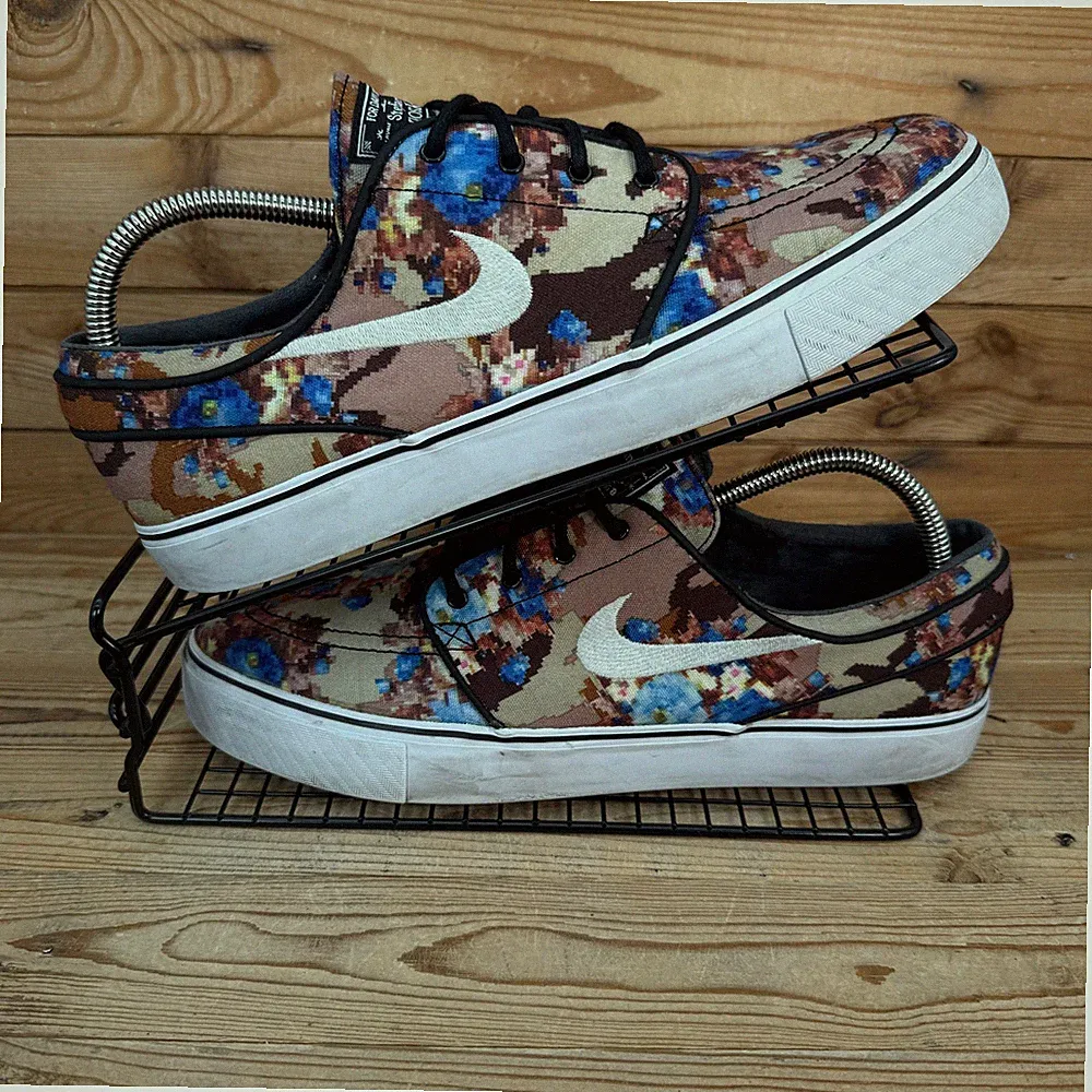 Nike Turnschuhe Herren Gr. UK 9 SB Stefan Janoski Zoom Digi Floral Blau Skaterschuhe