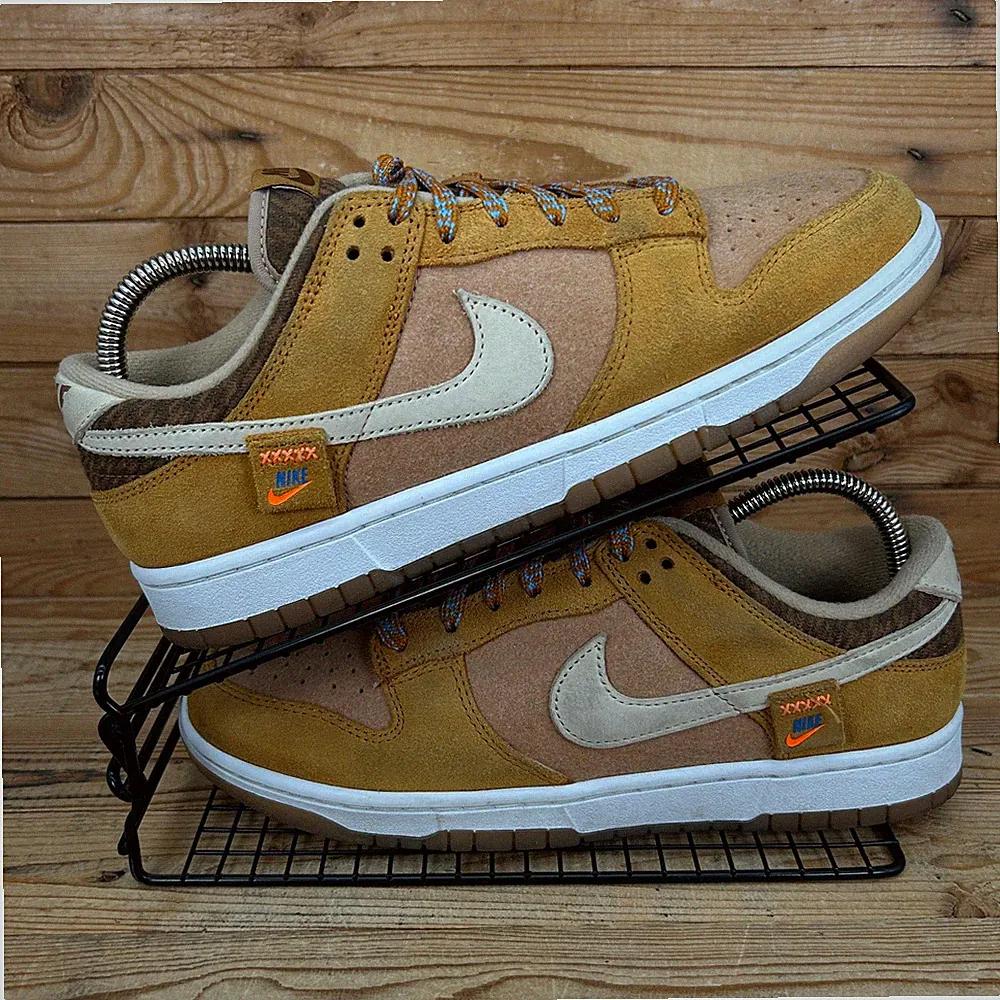 Nike Turnschuhe Herren Größe UK 8,5 Dunk Low SE Teddybär Praline Skaterschuhe SB