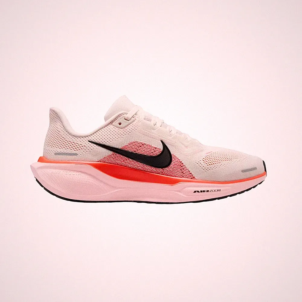 NIKE W AIR ZOOM PEGASUS 41 Beige Pink Rot Damen Laufschuhe Running Freizeit Neu