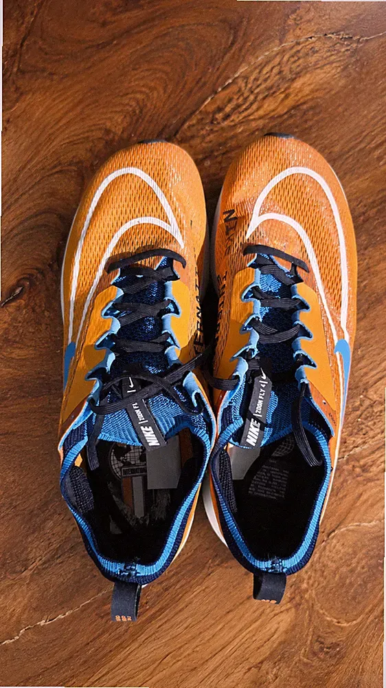 Nike Zoom Fly 4 PRM DO9583-700 Herren Laufschuhe EU 45 Orange Blau