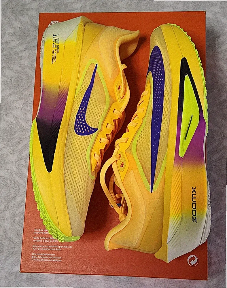Nike Zoom Fly 6 Herren/Damen Laufschuhe Gelb/Lila/Grün EU 40,5 FN8454-800