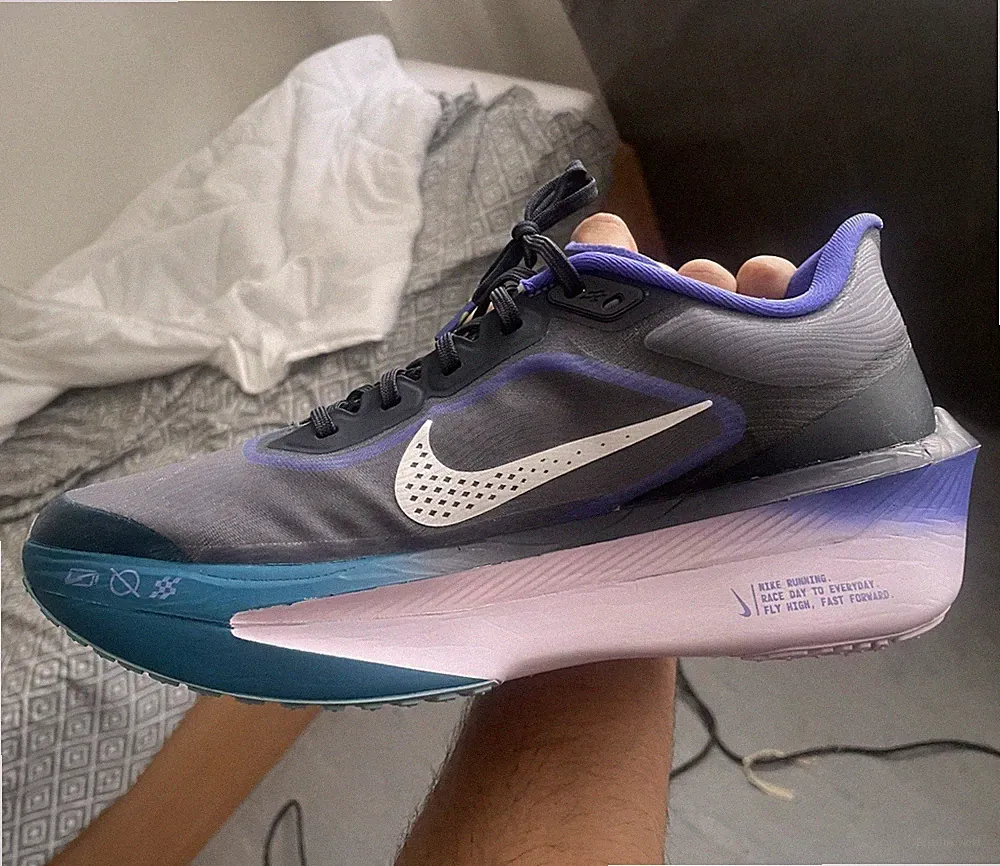 Nike ZoomX Vaporfly Next Herren Laufschuhe Sneaker Low Top Mesh Grau