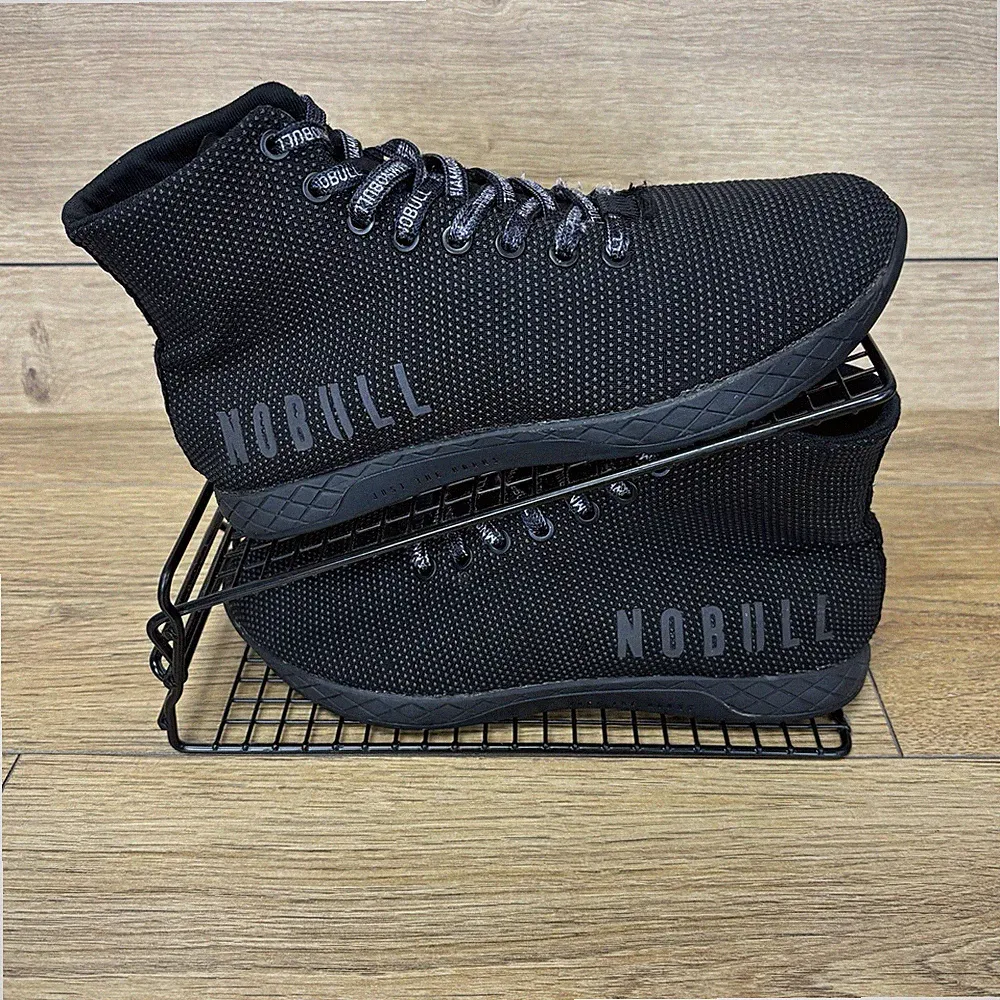 Nobull Schuhe Gr. UK 6 Outwork Edge High Top schwarz Superstoff Crossfit Sneaker