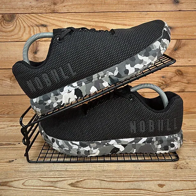 Nobull Sneaker Herren Gr. UK 7 Outwork Schwarz Camouflage Crossfit Hyrox Gym Schuhe