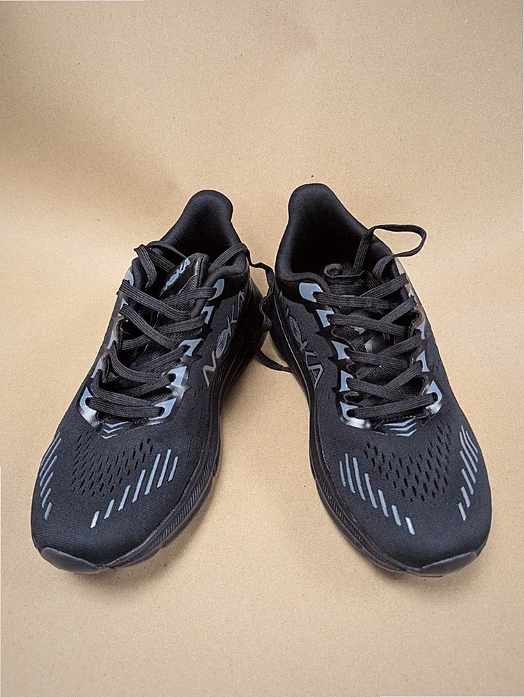 Noka schwarz Herren Laufschuhe Gehen Freizeit Shaper nicht Größe 7 (T16)