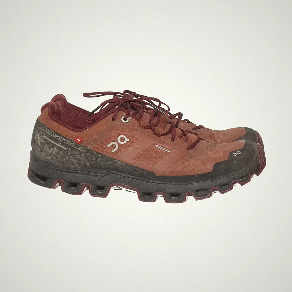 O.N, Laufschuhe, Größe: 39, Cloudventure, Polyester, Braun/Rot, Herren #E4V