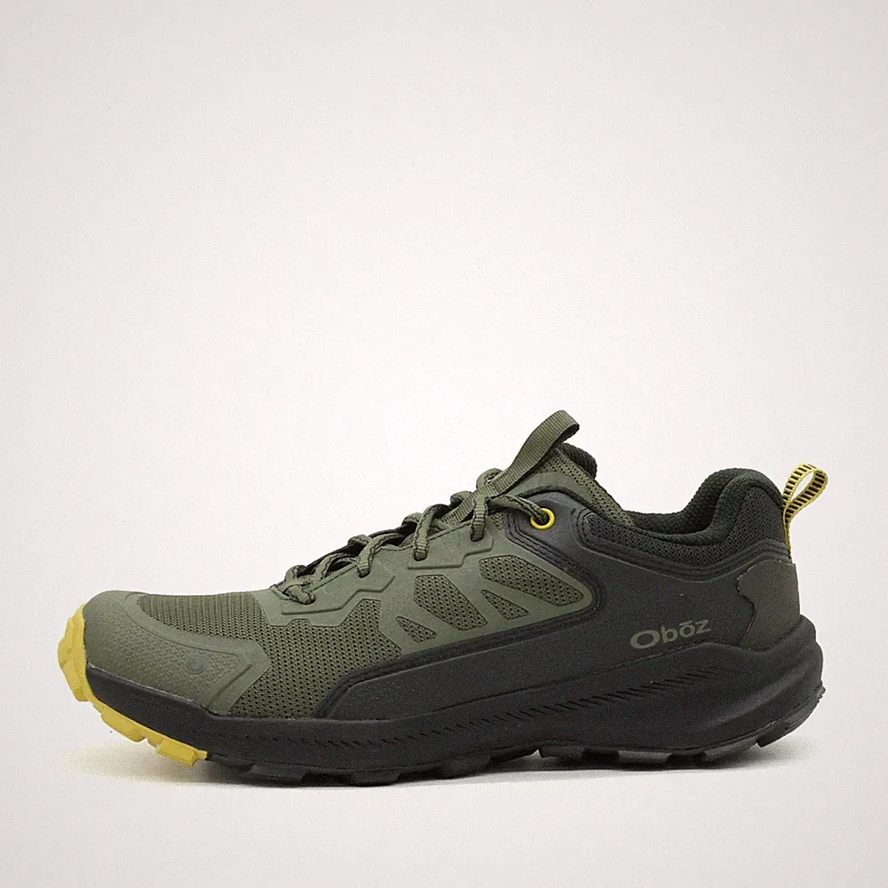Oboz Herren Trailrunning Laufschuh Oliv/Gelb Mesh Atmungsaktiv Trail EU 42