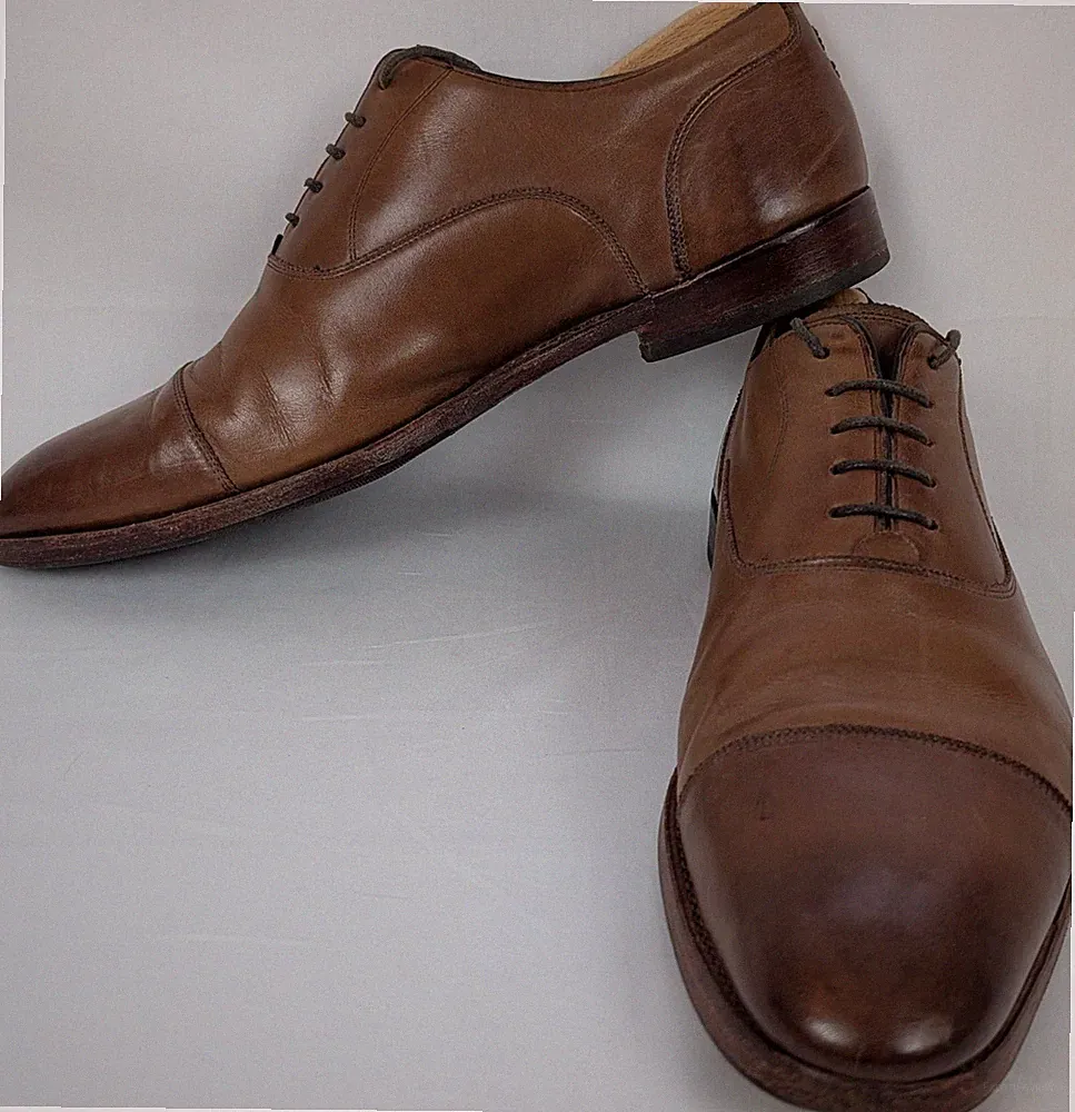 Oliver Sweeney Herren Braun Leder Kappe Zehe Oxford Schuhe Leadenhall UK 10,5
