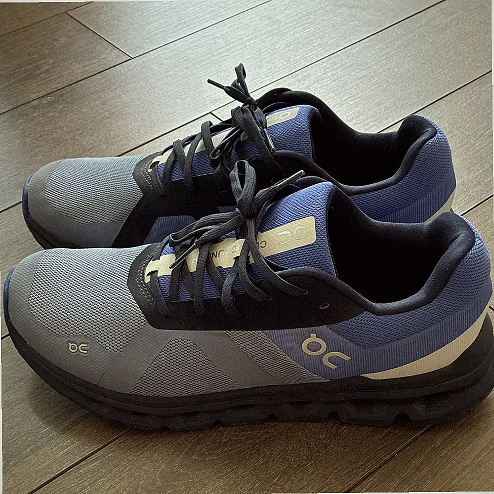 On CloudTec Herren Laufschuhe Sneaker Mesh atmungsaktiv EU 44 grau/blau