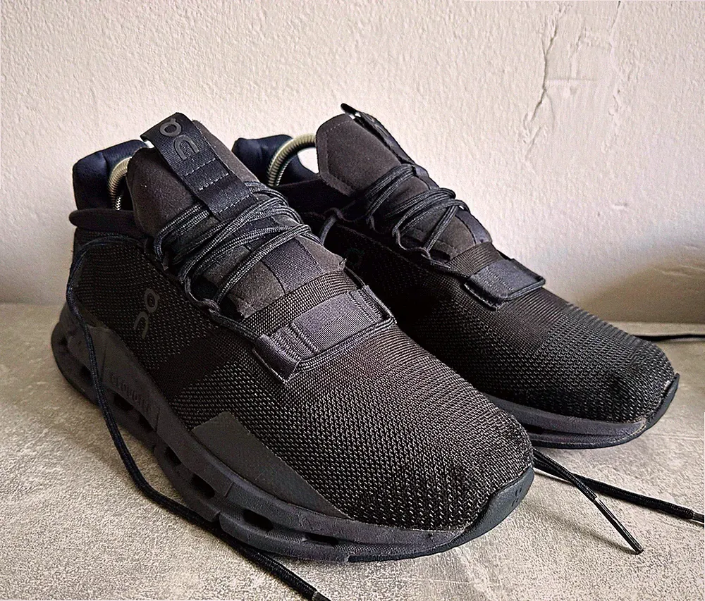 On CloudTec Herren Laufschuhe Sneaker Mesh Schwarz EU 42 US 8,5 UK 8