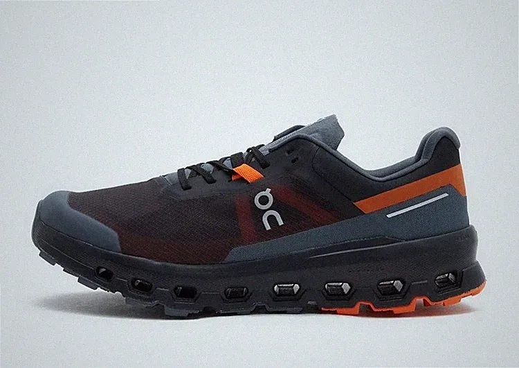 On Cloudvista 2 Sneaker Herren Laufschuhe Schwarz Orange UK 9 US 9.5 EU 43