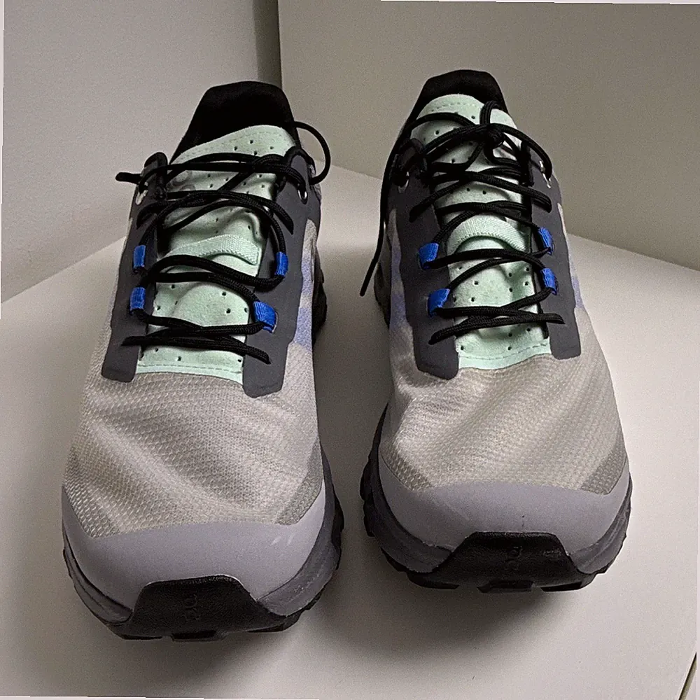 On Cloudvista Herren Laufschuhe Low Top Schnürung grau/schwarz mint/blau