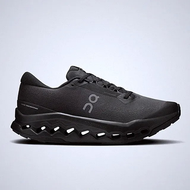 On Running Cloudsurfer Trail 2 Waterproof Herren Laufschuhe Schwarz