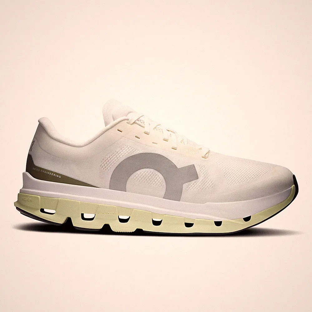 On Running Herren Cloudflow 5 Laufschuhe Ivory/Leinen